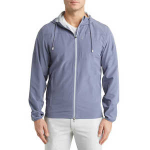 Men's Personalized Canvas <b>Windbreaker</b> Jacket for Running & <b>Beach</b> with Front Logo-Factory Best <b>Windbreaker</b> - Product Image 4