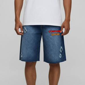 Nouvel Arrivage – Short Homme Streetwear Personnalisé avec Logo en Relief 3D, Broderie, Coupe-Vent, Design Unique, Effet Délavé Foncé et Usé - Product Image 4