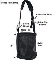 Sac à foin pour chevaux, écologique, élastique, réglable, couleur unie, confortable pour l'alimentation du cou