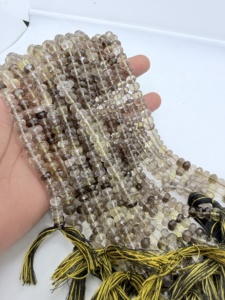 Cuentas Redondas de Cuarzo Limón Natural Bio, 8mm, 16 Pulgadas, Hilo de Cuarzo Amarillo, Gema para Fabricación de Joyería, Proveedor Mayorista - Product Image 2