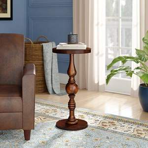 Table d'appoint en bois prête à l'emploi, adaptée à plusieurs styles de décoration, couleur neutre et robuste - Product Image 3