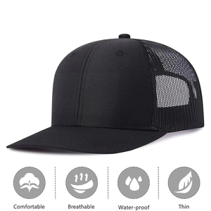 High Quality Custom Multi-Panel <b>Baseball</b> <b>Cap</b> <b>Black</b> Trucker <b>Cap</b> Breathable Mesh Fabric Pakistan Made Outdoor Sports Wear - Product Image 4