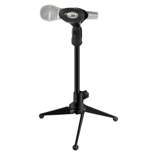 5 Core Desk Mic Stand 12" Height Adjustable Desktop <b>Microphone</b> Stands Metal Tripod Portable Foldable - Product Image 1