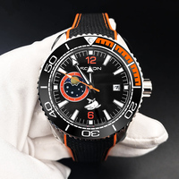 Montre de plongée 20ATM, fabricant de luxe, mécanique, Phase de lune, montre mécanique automatique pour hommes