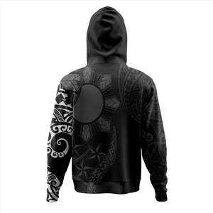 Sweat à capuche noir pour homme, écologique, respirant, 100% coton tissé, vêtement décontracté, coupe classique, style hiver - Product Image 4