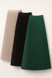 Falda Midi Informal Tejida de Longitud Completa, Fabricada en Vietnam, 100% Poliéster, Transpirable, Cintura Alta, ODM/OEM Vietnam - Product Image 5