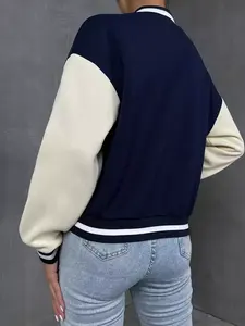 Veste varsity homme à prix bas, dernier style, logo personnalisé, coupe ample, respirante, veste d'hiver varsity homme - Product Image 6