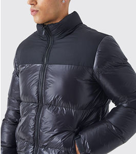 Veste d'hiver matelassée en duvet imperméable pour homme, entièrement zippée, chaude, décontractée, pour l'extérieur, de qualité supérieure - Product Image 1