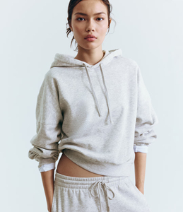 Sudadera con Capucha Extra Grande para Mujer, de Invierno, Color Sólido, Mezcla de Algodón, Tejido Transpirable, Ecológico, Casual, Otoño, con Bolsillos Delanteros - Product Image 1