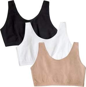 Sujetador deportivo de alto rendimiento para mujer, con soporte superior, construcción sin costuras, malla transpirable, para entrenamiento de alta intensidad. - Product Image 1