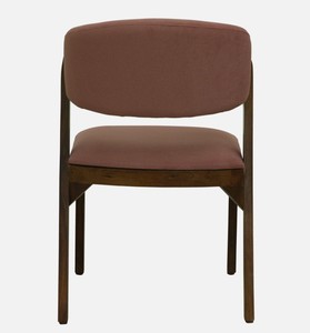 Modern Solid Wood <b>Dining</b> <b>Chair</b> Upholstered Suede Leather Seat Back Midcentury Design for Home <b>Dining</b> Use - Product Image 5