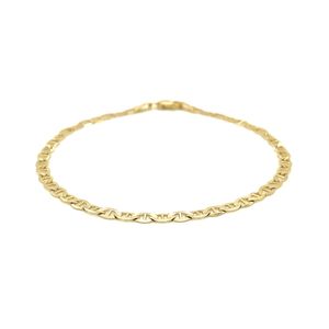 Bracciale a maglie Mariner in oro giallo 14k, catena alla moda da 3,2 mm per donna - Product Image 2