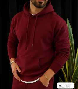 Sudadera con capucha premium azul cielo para hombre |   Sudadera con Capucha de Manga Larga y Bolsillo Tipo Canguro en Color Sólido |   Ropa Casual de Calle - Product Image 6