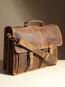 Indian Exporter Large Capacity Leather <b>Laptop</b> <b>Bag</b> for Men Office <b>Work</b> Travel Business Messenger <b>Bag</b> Available for Sale - Product Image 6