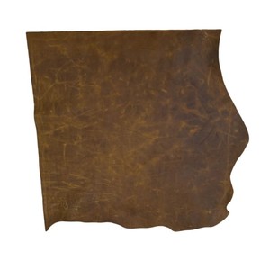 Genuine Light Brown Pull Up Cowhide Leather Hide Full Grain Supply for Rustic Handbags Wallets Purses Shoes Leatherwork - Product Image 2