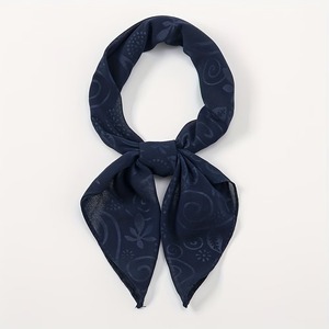 Écharpe de protection carrée longue en soie coréenne imprimée sur mesure, style mode, pour femme, utilisable quatre saisons – Grande Vente - Product Image 5