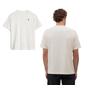 Camiseta Oversize Personalizada de Streetwear para Hombre, Cuello Redondo, Algodón Pesado 100%, Logotipo Minimalista Bordado, Producción OEM ODM - Product Image 1