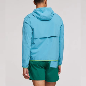 Direct Factory Men Ultra <b>Lightweight</b> Hooded Windbreaker <b>Jacket</b> Quick Dry <b>Running</b> Sports Zip Up Activewear Custom OEM - Product Image 4