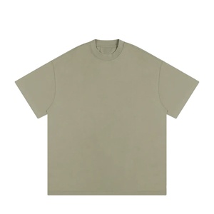 เสื้อยืดผู้ชายทรงหลวมแบบดรอปโชว์เดอร์ สตรีทแวร์ ผ้าคอตตอน 100% หนัก 220 กรัม ทรงบ็อกซี่ ออกกำลังกายได้ ใส่สบาย ไซส์ใหญ่ ปรับแต่งได้ - Product Image 1