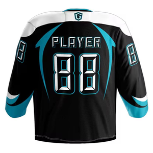 Camisetas de Hockey sobre Hielo Sublimadas Personalizadas de Moda 2026, Transpirables, de Verano, 100% Poliéster, de Alta Calidad - Product Image 2