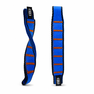 Sangle d'escalade HM en nylon de 16 cm pour chien, type os, à dégagement rapide, couleur personnalisable, design léger de 18 g, 2 boucles et logo tissé - Product Image 4