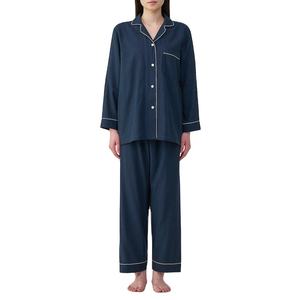 Pijama de Fibra de Bambú 100% Transpirable 2026, Conjunto de 2 Piezas con Botones y Manga Larga, Ropa de Dormir Personalizada para Mujer - Product Image 1