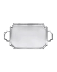 Présentoir de plateau de service alimentaire en métal design élégant vintage avec poignées décoratives de table pour la maison, l'hôtel et les restaurants - Product Image 1