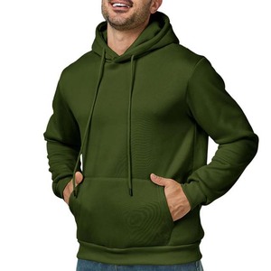 Nueva Llegada, Sudadera con Capucha Extra Grande de Invierno para Hombre, 100% Algodón de la Mejor Calidad, Personalizable, MOQ Bajo, Precio Económico, Color Verde - Product Image 3