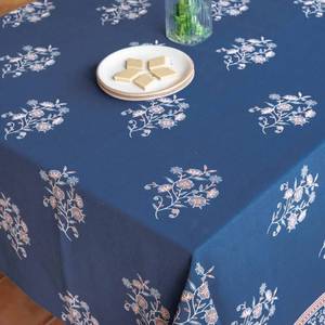 Nuevos Caminos de Mesa Personalizables de Estilo Wabi-Sabi con Estampado de Hojas y Flores en Algodón y Lino, Tejidos con Borlas - Product Image 3
