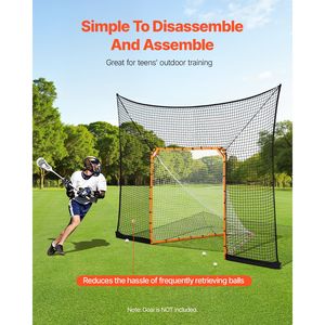 Rete da Lacrosse 12x9 piedi con Montaggio Rapido e Semplice, Accessori Completi per l'Allenamento, Rete da Hockey per Sport con Copertura Estesa - Product Image 2