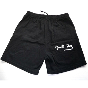 Shorts de sport décontractés en coton doux pour hommes, style streetwear, avec impression en relief et logo tendance - Product Image 5