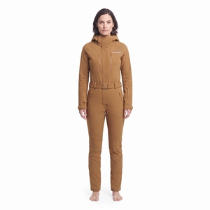 Traje de Nieve Impermeable de una Pieza para Mujer, a Prueba de Viento, Transpirable, con Capucha, de Nailon, para Esquí - Product Image 2