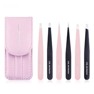 Kit de pinces à épiler en acier inoxydable écologiques et réutilisables pour les poils incarnés, les poils du visage, la beauté et les sourcils pour femmes, pinces à épiler pointues - Product Image 1