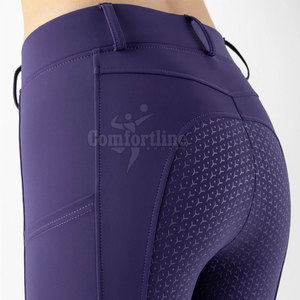 Pantalons d'équitation pour femmes, taille haute, tissu extensible, confortables, pour l'équitation en plein air, conception personnalisée OEM - Product Image 5