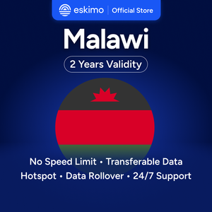 Tarjeta SIM Electrónica (ESIM) Eskimo Travel Malawi de 10 GB, Datos de Alta Velocidad 4G/5G, Sin Necesidad de SIM Física, Validez de 2 Años, Modelo con Portabilidad de Datos Ilimitada - Product Image 1