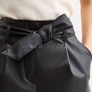 Shorts en cuir pour femmes les plus vendus, qualité supérieure, prix raisonnable, respirants, séchage rapide, shorts en cuir pour femmes en vente en ligne - Product Image 6