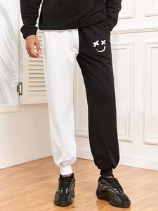 Men's Sweatpants Tapered Gym Running Workout Pants Cartoon Face Print Athletic Drawstring <b>Joggers</b> with Pockets - Product Image 4