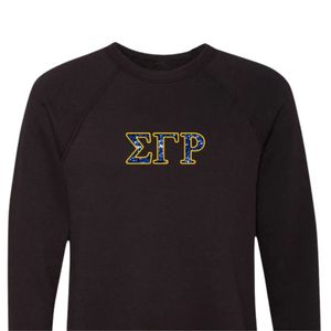 Sudadera al por mayor Sigma Gamma Rho con bordado de lentejuelas sintéticas y letras griegas, estilo vintage para mujer, cuello redondo, manga larga, para hermandad. - Product Image 2