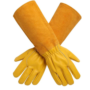 Best Performance Cowhide Split Leather Working Gloves Heavy Duty Hand Protection Safety Construction Durable <b>Top</b> Quality Gloves - Product Image 4