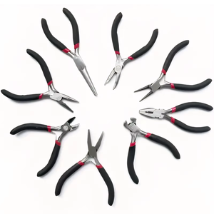 Ensemble de 8 pinces de précision en acier inoxydable avec sac de transport, compatibles avec les machines à stylos, logo personnalisé, fabrication de bijoux, outils d'artisanat DIY - Product Image 3