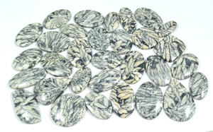 Pinolith naturel Jaspe Cabochon lâche concepteur cristal pierres précieuses pendentif collier guérison bijoux fabrication approvisionnement - Product Image 6