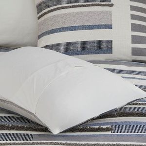 Ensemble de housse de couette 3 pièces en coton imprimé avec garnitures Solution de literie élégante - Product Image 5