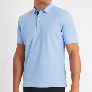 Polo homme color block à manches courtes, col classique, uniforme de golf et de tennis, impression de logo personnalisé, t-shirts polo - Product Image 5