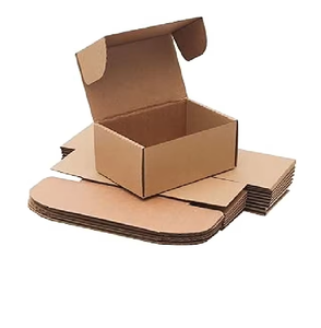 Boîte d'expédition en carton ondulé brun 3 plis, 7 x 4 x 3 pouces, pour l'e-commerce, la vente au détail et les petits produits - Product Image 1