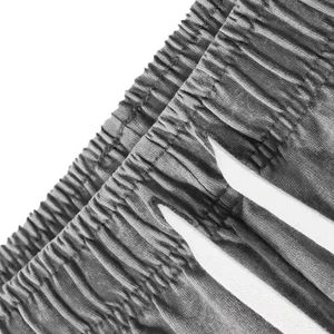 Conjunto de Camiseta y Pantalones Cortos de Algodón Gris para Hombre, Cuello Redondo, Ropa Casual de Verano, Tejido Transpirable, Color Sólido, Ajuste Cómodo - Product Image 3