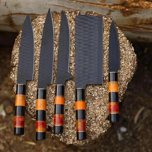 Ensemble de couteaux de cuisine haut de gamme avec couteaux de chef, utilitaires et à éplucher pour les professionnels de la cuisine et les acheteurs en gros - Product Image 4