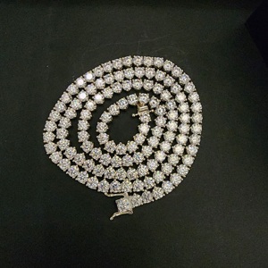 Collar de Eslabones Cubanos de Lujo con Plata de Ley 925 y Baño de Oro Rosa, Joyería Hip Hop Unisex, Regalo para Todos los Amantes - Product Image 3