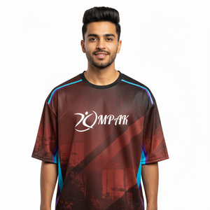 Camiseta Urbana Casual de Gran Tamaño para Hombre, Sublimada, Estilo Urbano - Product Image 1