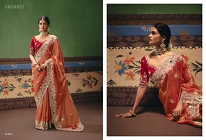 Indian Designer Silk <b>Saree</b> Modern Designs Traditional Style Wedding Party Wear High-quality 5.50 Meter Length Pakistani - Product Image 3