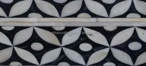 Boîte à mouchoirs en incrustation d'os fabriquée à la main porte-mouchoirs décoratifs avec des motifs floraux complexes boîte élégante pour salle de bain - Product Image 6